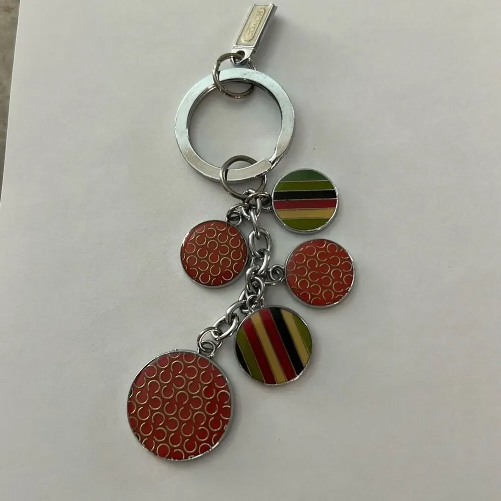 COACH Vintage Dangling Disc Keychain - Picture 2 of 5